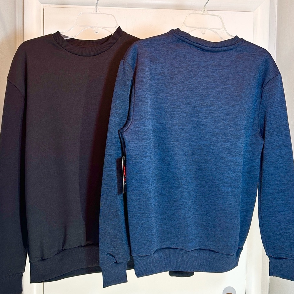 RANGE Fleeced Jersey Sweatshirt Bundle of 2 MED NWT